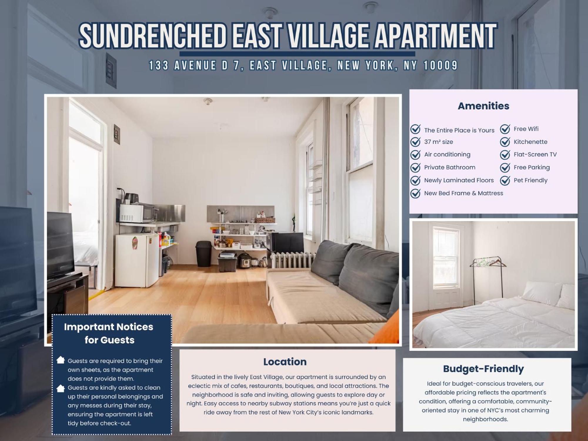 Sundrenched East Village Apartment