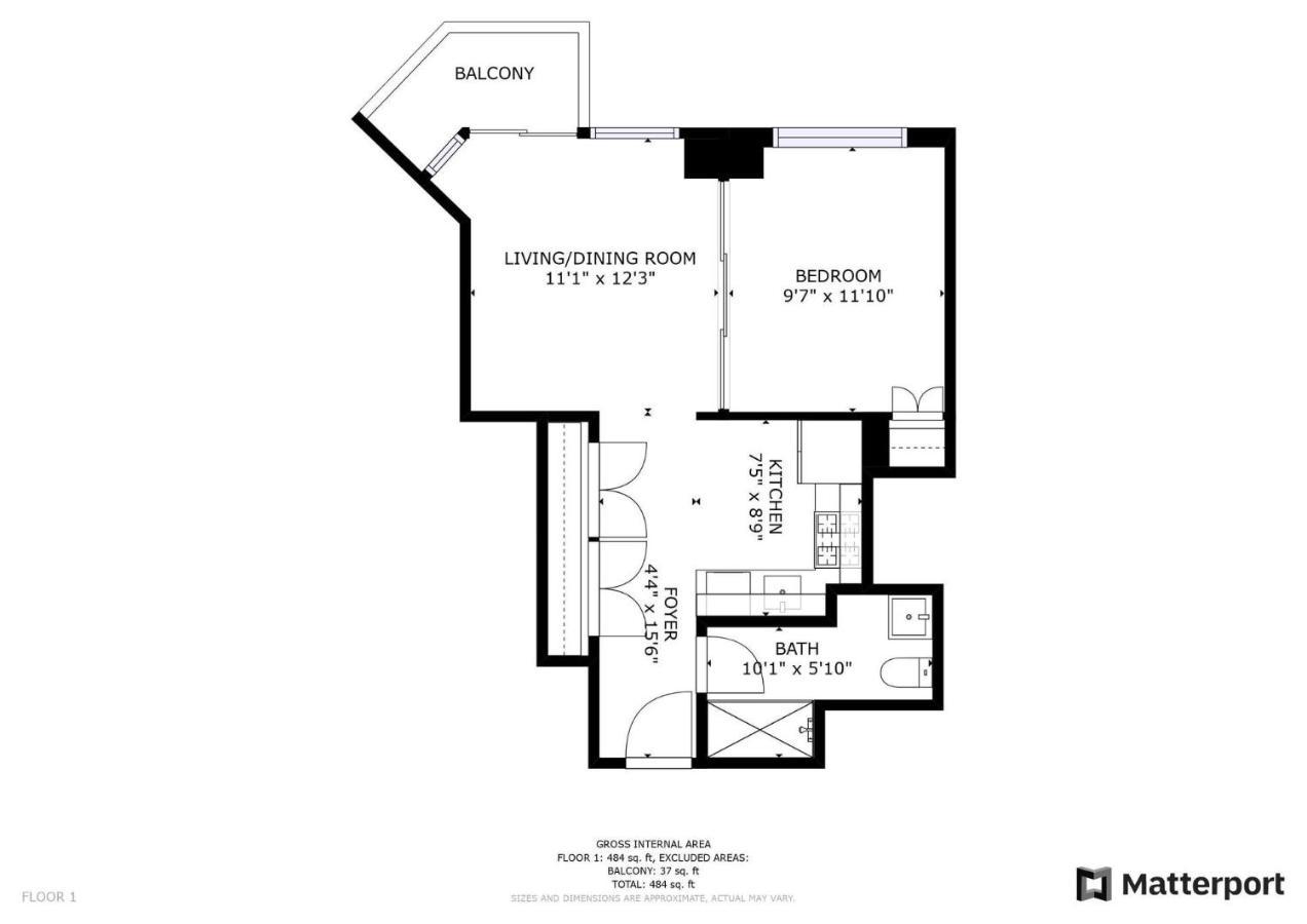 Apartamento Picturesque 1br In Nyc Balcony *