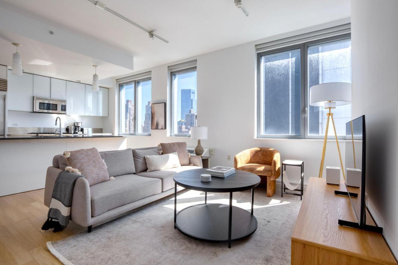 Apartamento Midtown West 2br W Gym Wd Nr Hudson River Nyc-1243