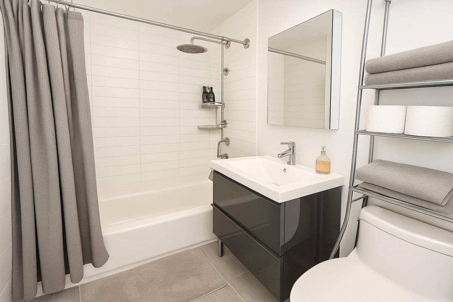 Apartment Modern Studio With Private Bathroom And Kitchen New York